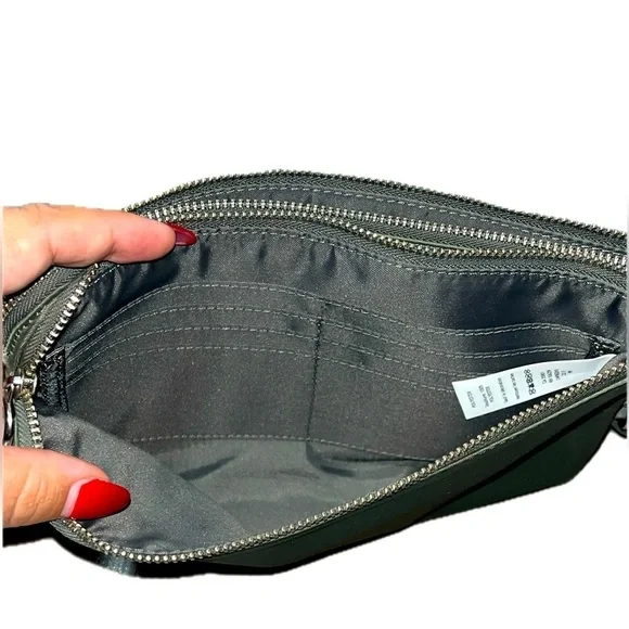 Lululemon Dual Pouch Grey Sage Green Wristlet Bag - Picture 8 of 16
